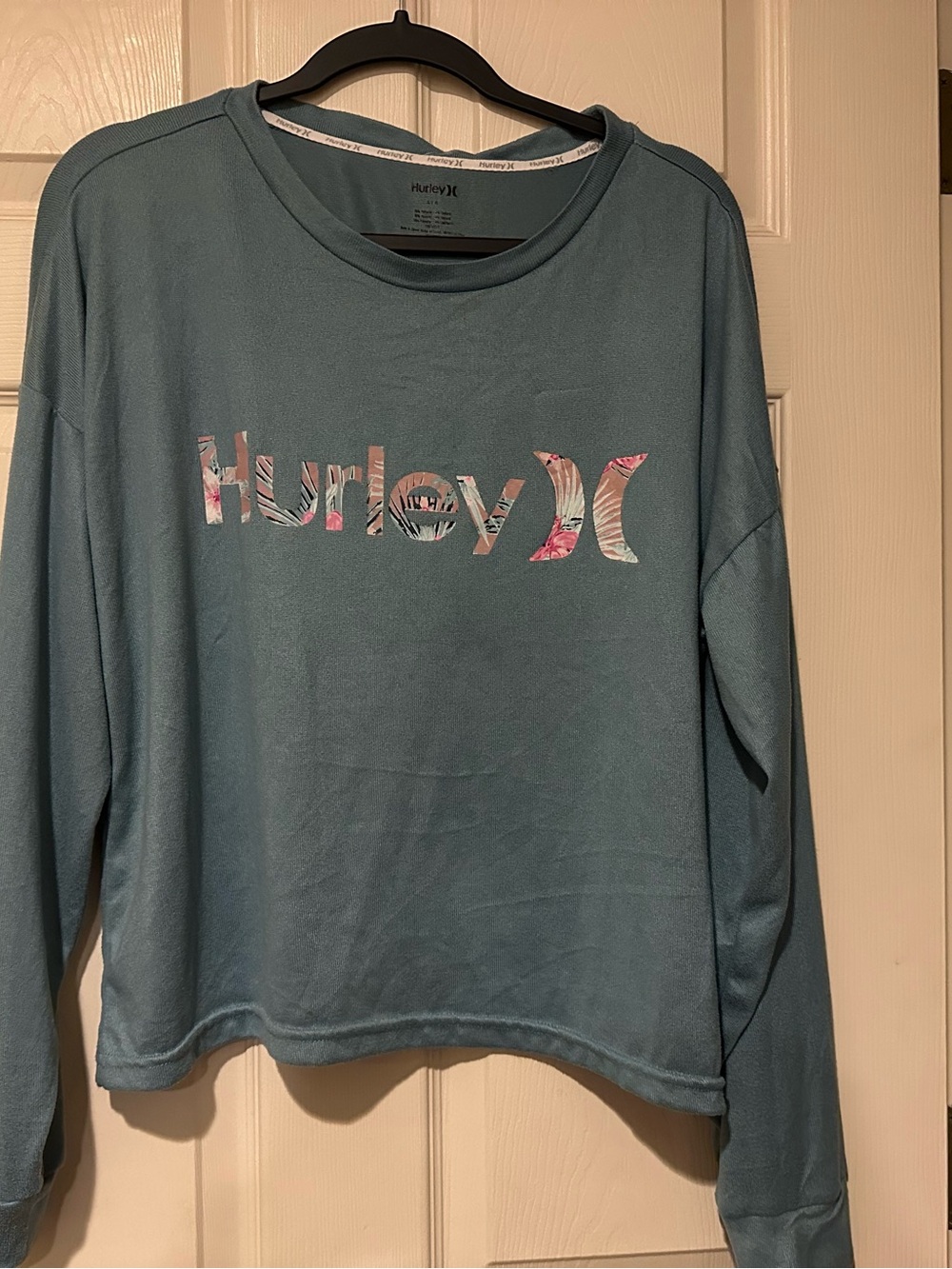 Hurley Logo Long Sleeve Tee - Teal